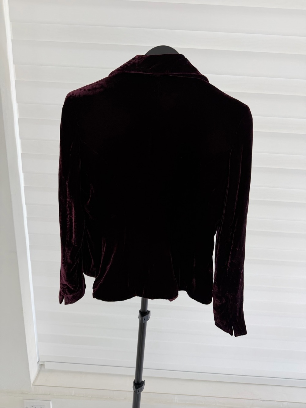 Ralph Lauren Velvet Button-Down Shirt in Deep Plum - Picture 5 of 11